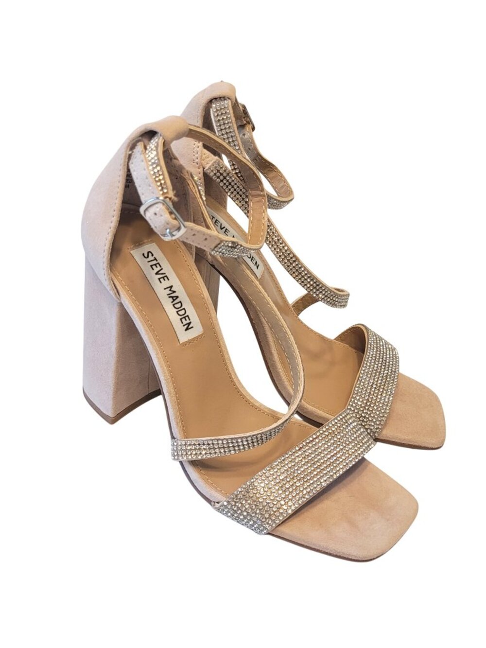 Steve Madden Varali Rhinestone Sandal Heel